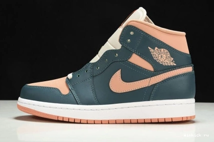 1 Jordan Dark Mid Green Teal 0906